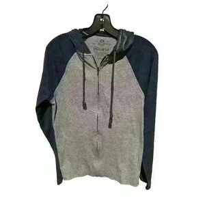 Boys L XL Young Mens Small grunge American Rag Zip-Up Hoodie